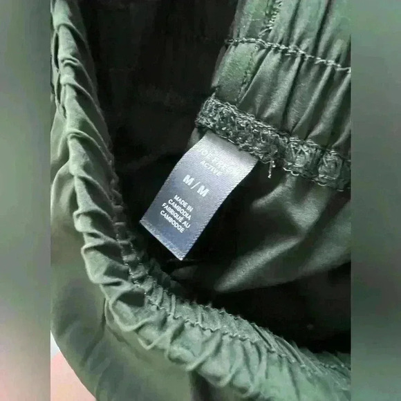 Joe Fresh Active Womens Green Track Jogger Activewear Lightweight Pants Medium - Picture 6 of 10